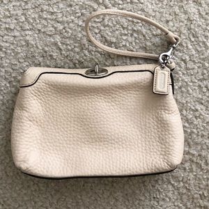 Leather Coach Wristlet